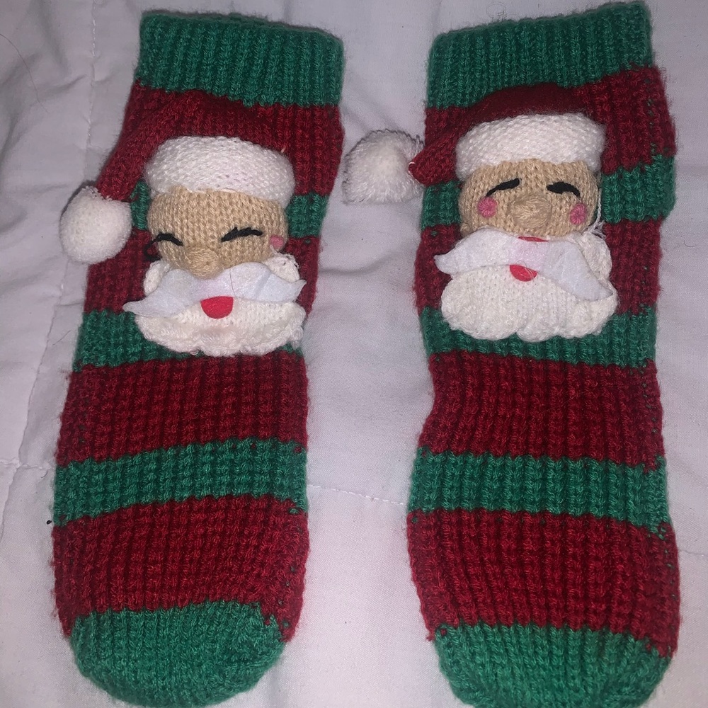 Santa Christmas Slipper Socks